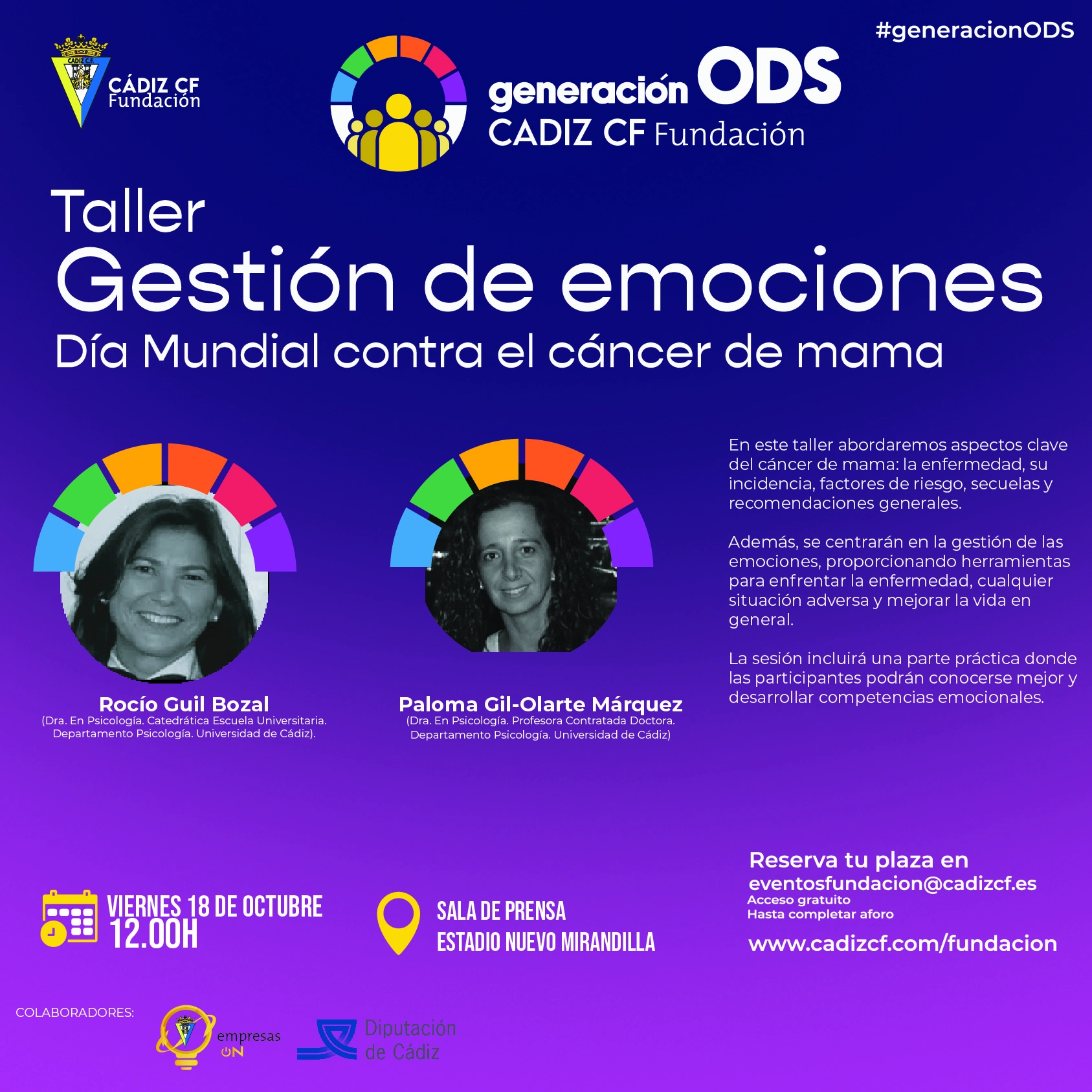 Taller sobre gestión emocional para visibilizar la lucha contra el cáncer de mama